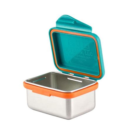 kid basix safe snacker 7 ounce stainless steel lunch box|Kid Basix 796515002768 Safe Snacker 7 Ounce Stainless Steel .